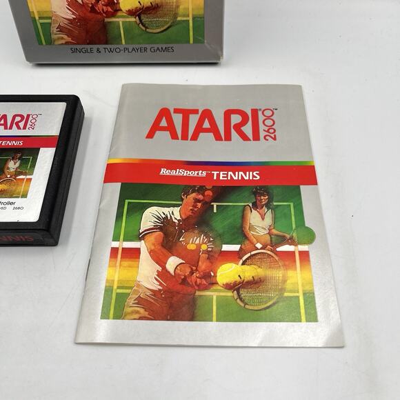 RealSports Tennis - Atari 2600 - Box, Manual, Cartridge - Picture 4 of 11